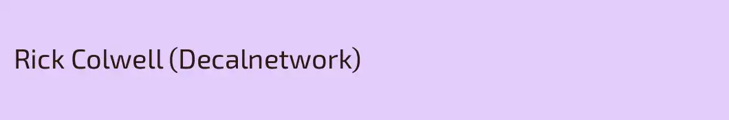 Rick Colwell (Decalnetwork)
